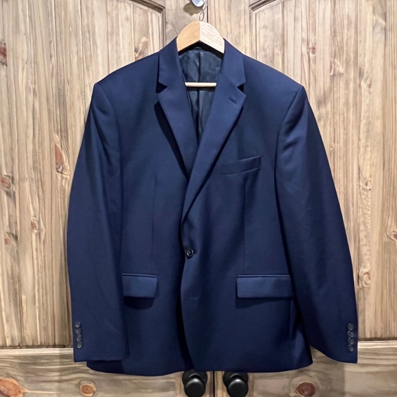LAUREN RALPH LAUREN NAVY SPORT COAT 46R EUC